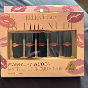 Brand new Ellen Tracy in the nudes lipstick collection of five.